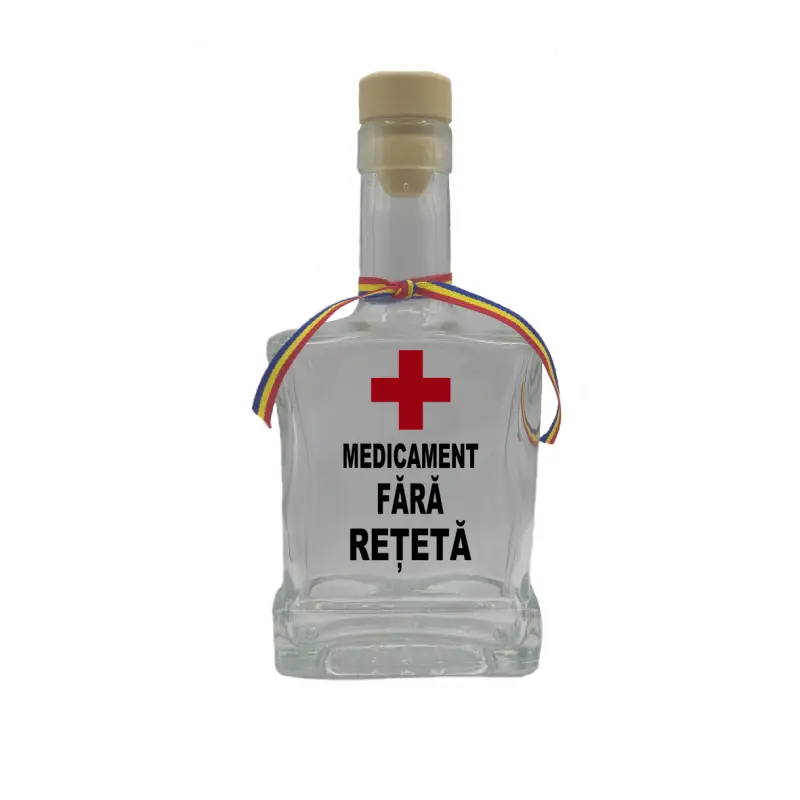 Medicament fara reteta, sticla cu mesaj plata, 250 ml, model divgs179 02